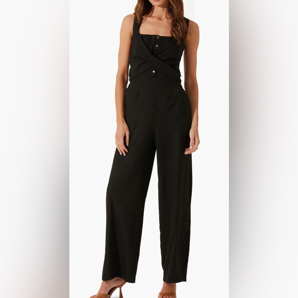 ASTR The Label Cross Front Jumpsuit